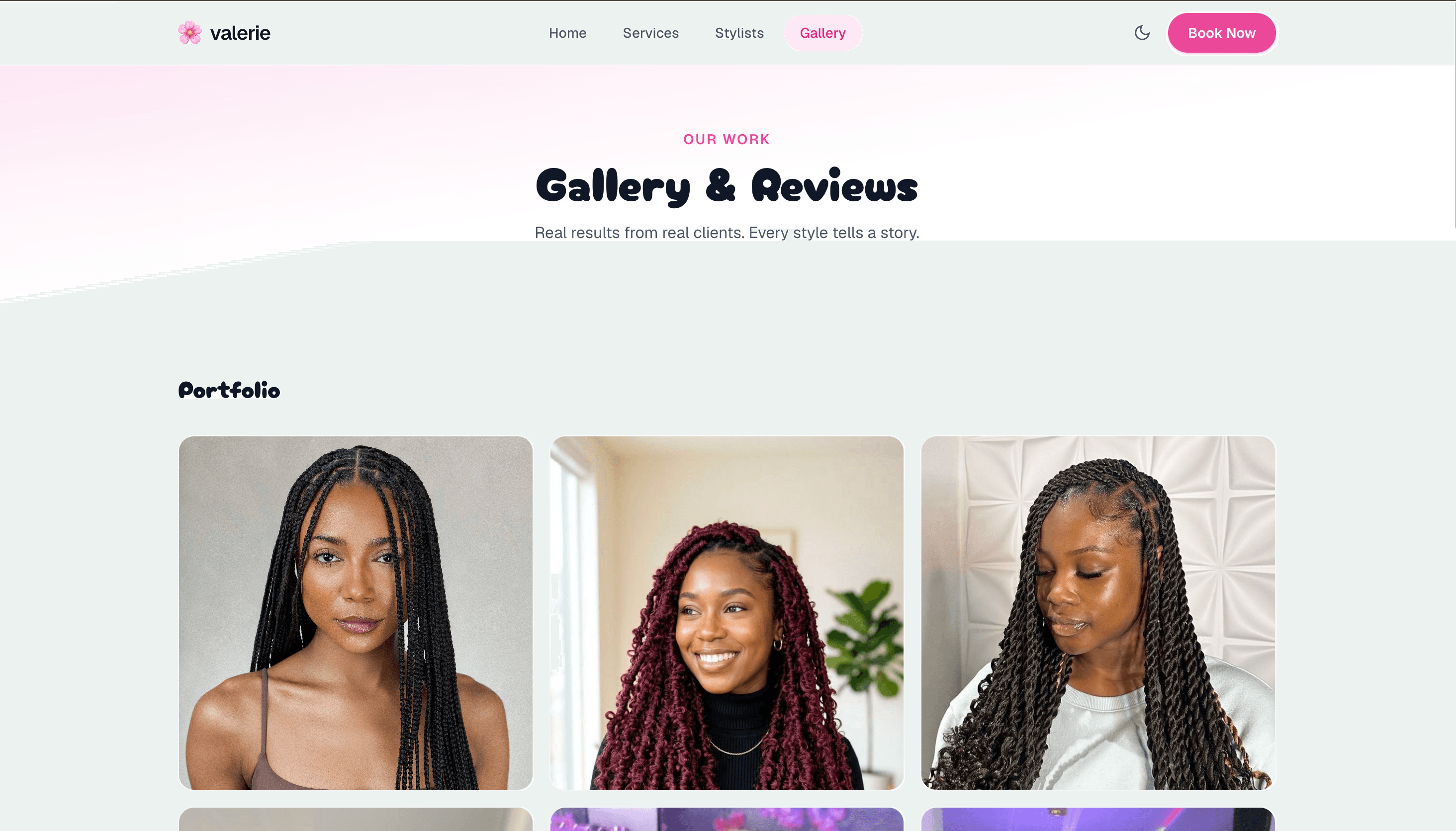 Valerie's Braid Shop.: Business · E-commerce, website designed and built by Created by Torsu